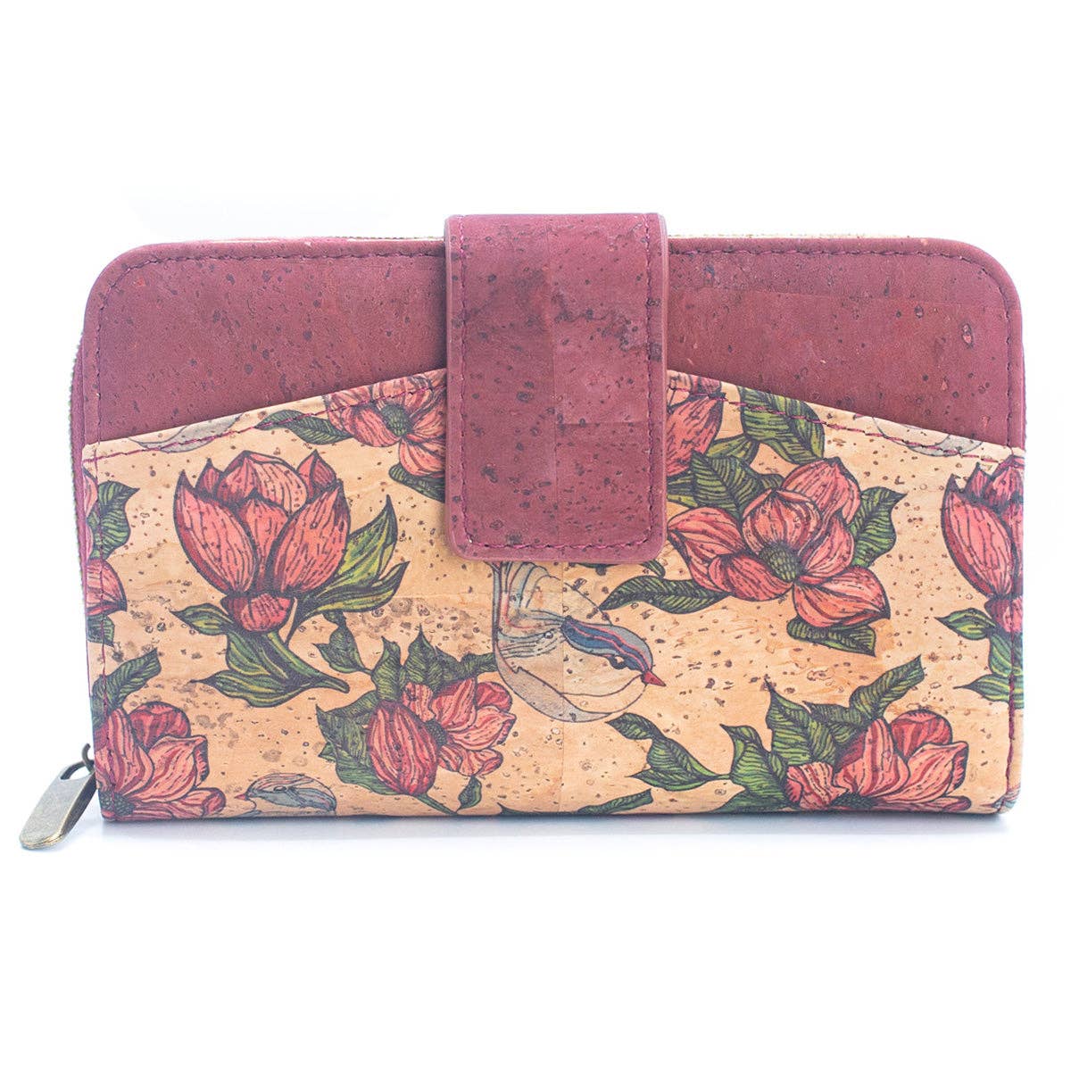 Red Cork Printed Cardholder Wallet