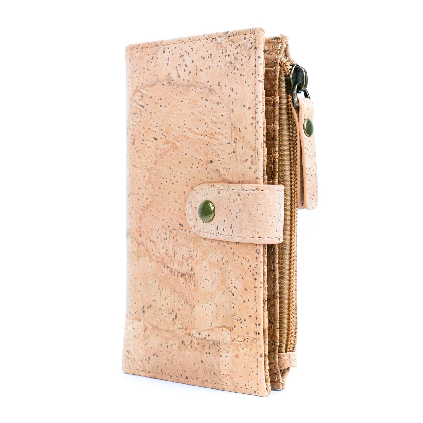 Chic Black and Natural Cork Women's Wallet