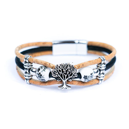 Tree of life Cork handmade  Bracelet