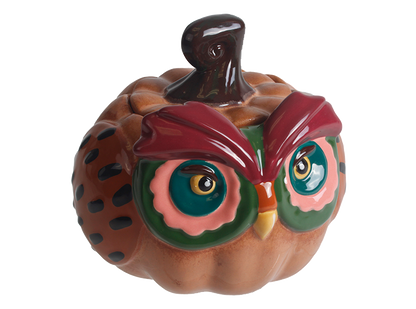 Owl Pumpkin Box Bisqueware