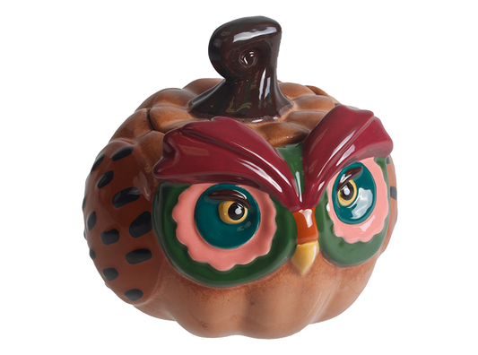 Owl Pumpkin Box Bisqueware
