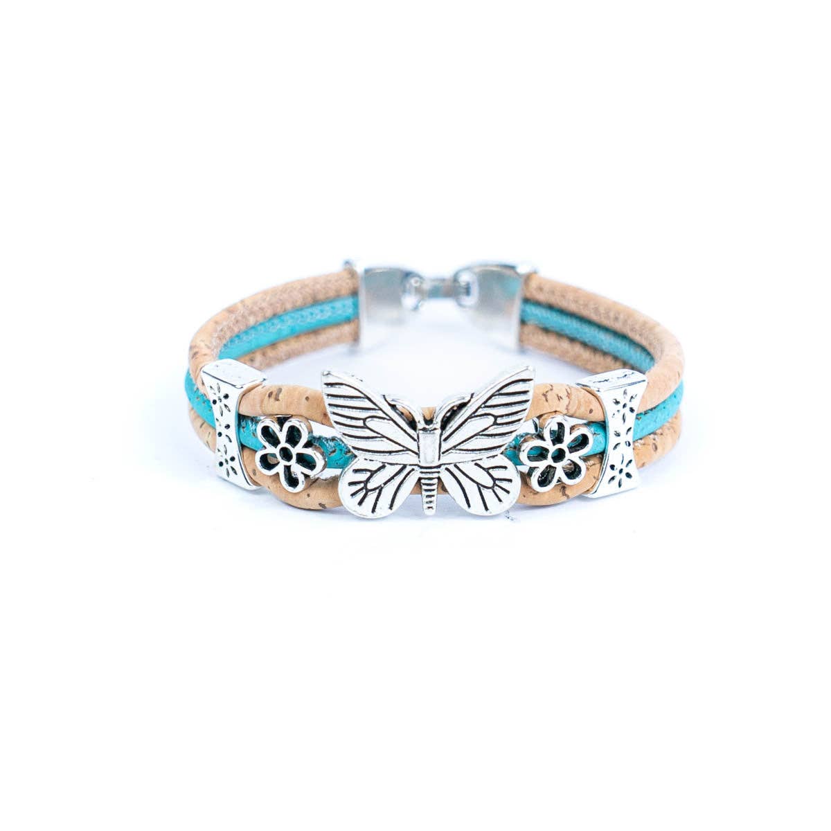 Butterfly handmade Cork Bracelet