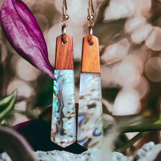 Jamie Wooden & Resin Earrings