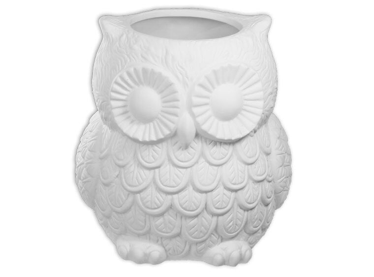 Big Owl Holder Bisqueware
