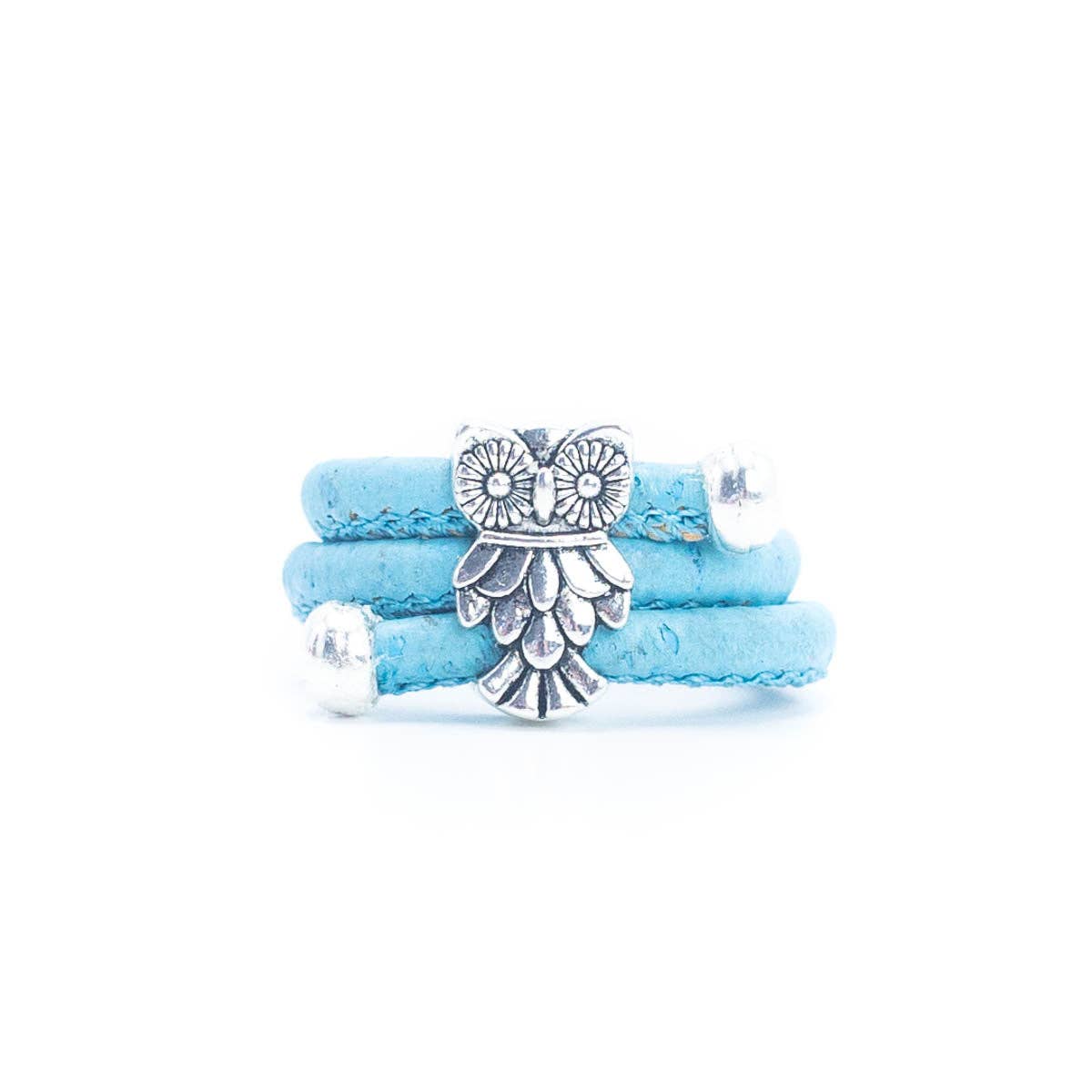 Owl Colorful Cork Handmade Rings