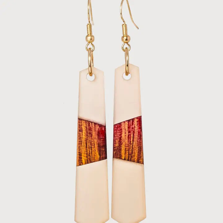Fara Wooden & Resin Earring