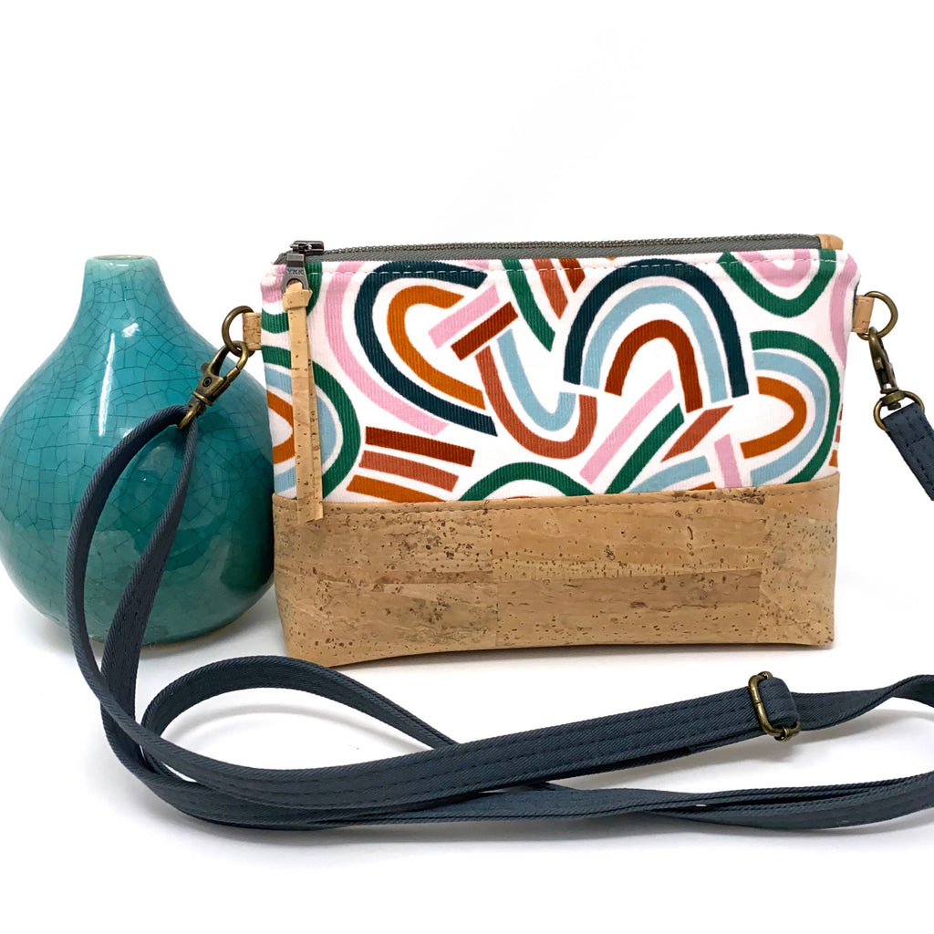 Sky Show Organic Cotton & Cork Crossbody