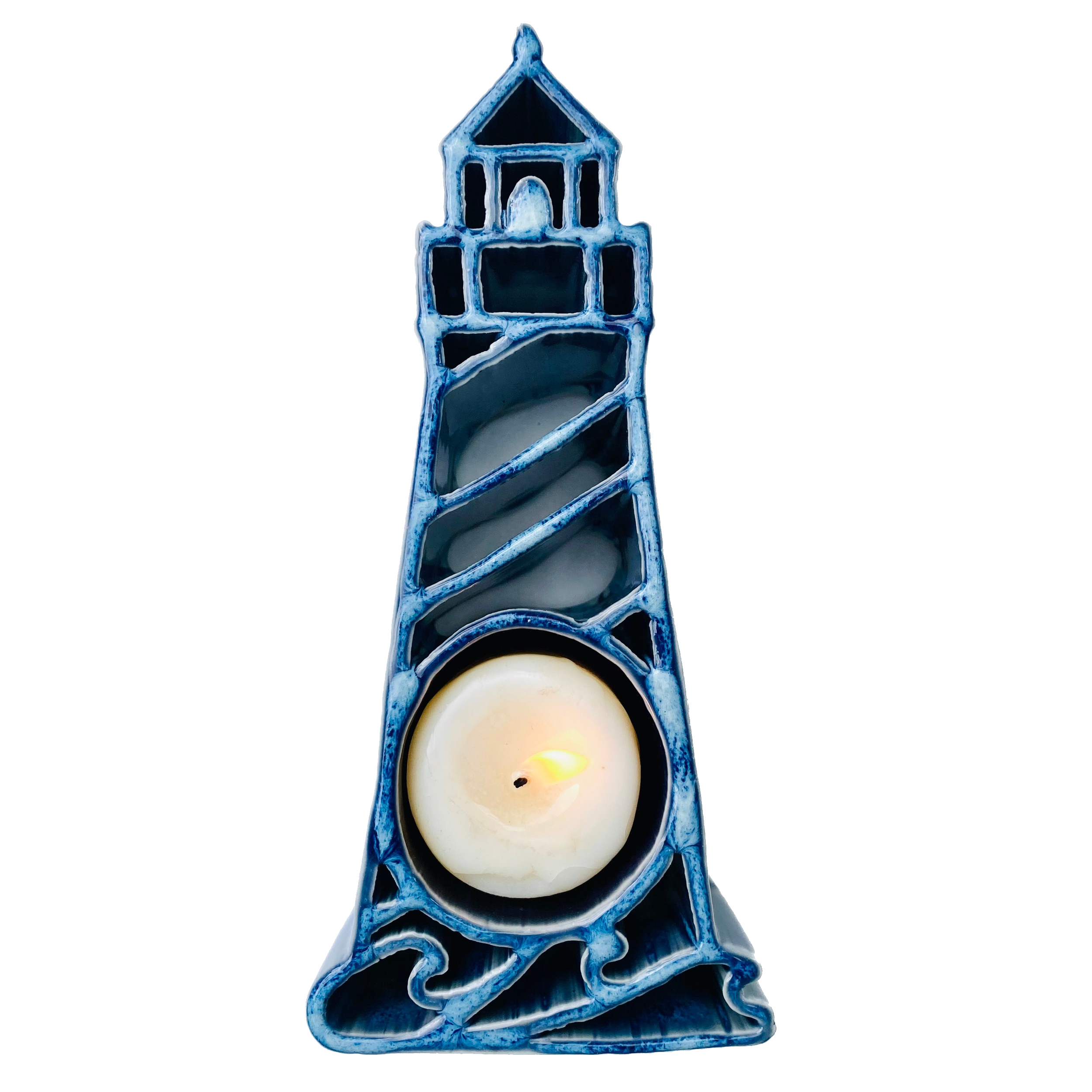 Lighthouse Candlepot - Stoneware Pottery