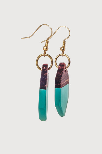 Rowena Wooden & Resin Earrings