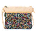 Floral Print Cork Crossbody Bag