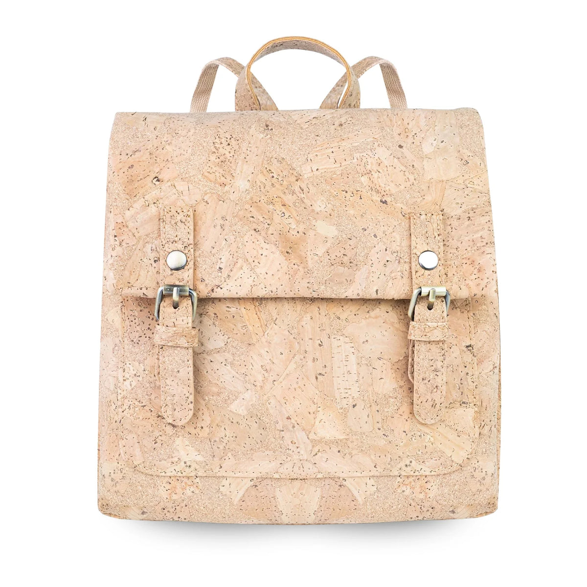 Nautral and floral Cork Backpack