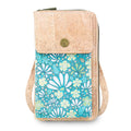 Cork Phone Crossbody Wallet – Floral Print