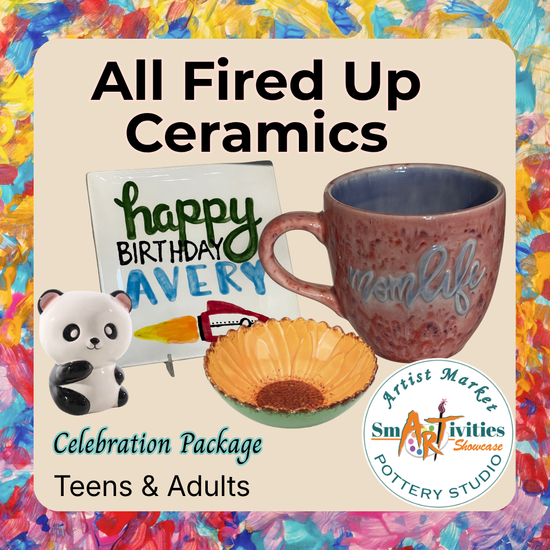All Fired Up Ceramics Celebration Package