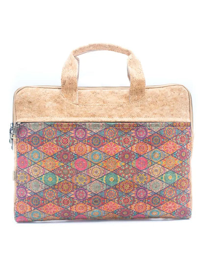 Cork Laptop case w/ Handle & luggage Straps