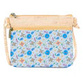 Floral Print Cork Crossbody Bag