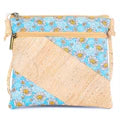 Diagonal Patch Cork Crossbody Bag