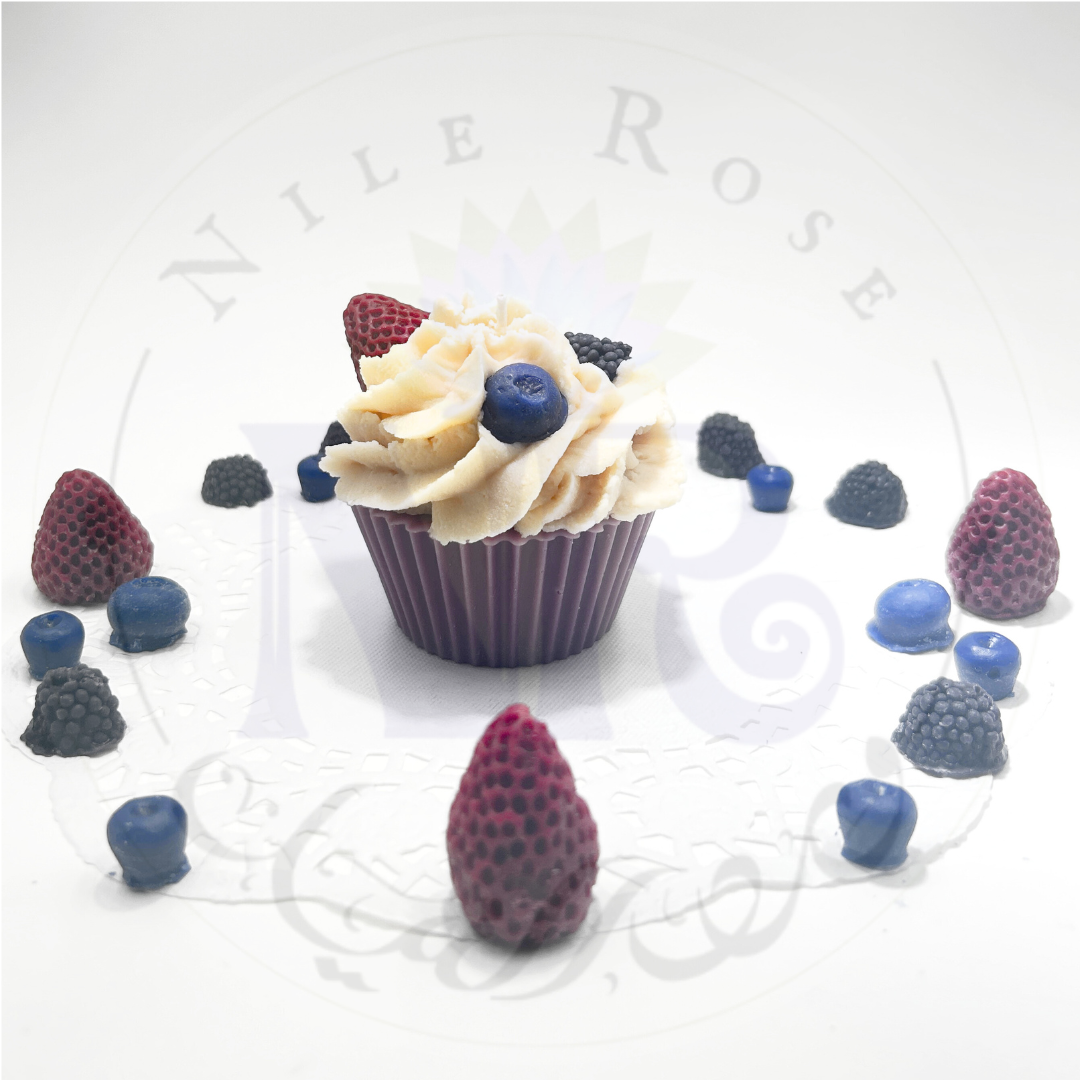 Delightful Berry Nice Cupcake Candle