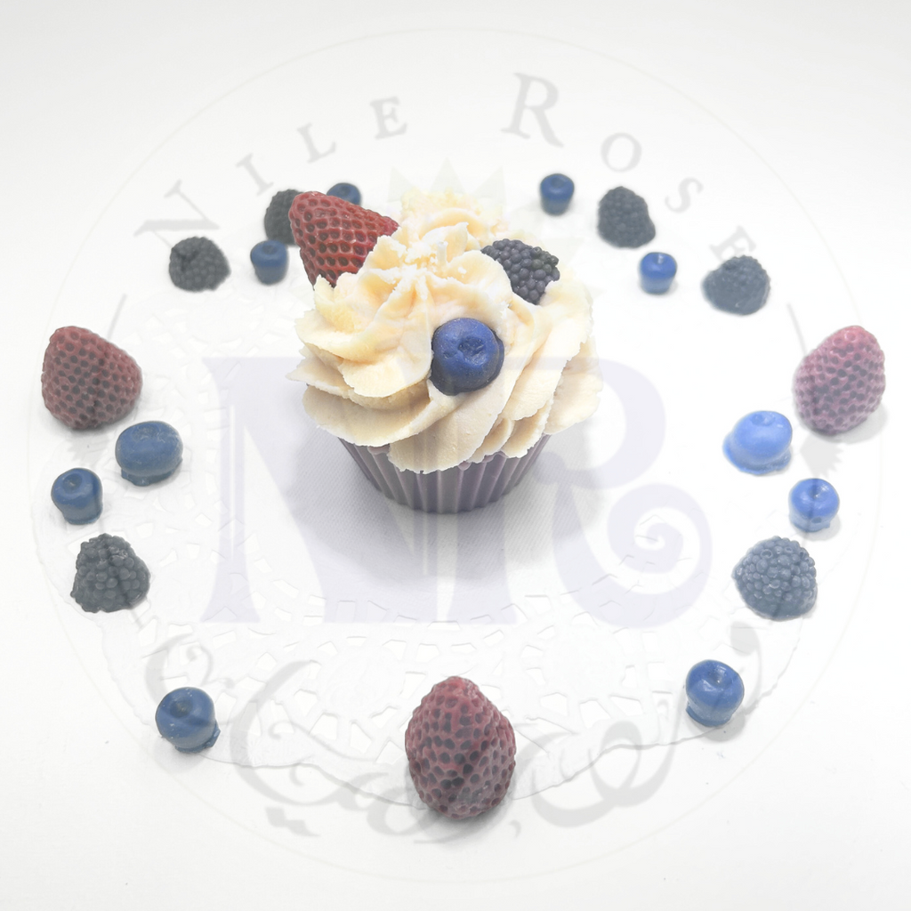 Delightful Berry Nice Cupcake Candle
