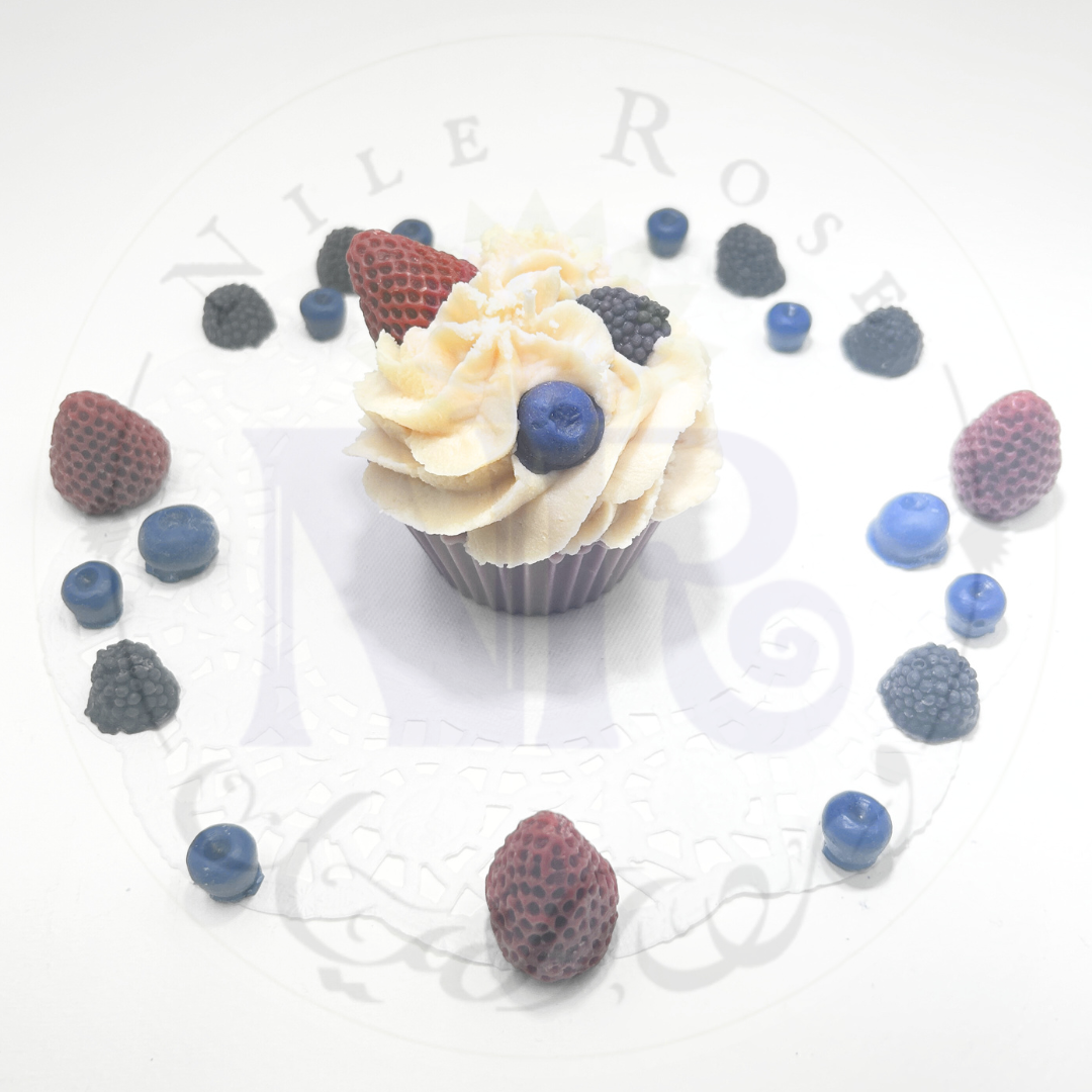 Delightful Berry Nice Cupcake Candle