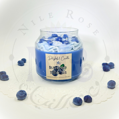 Blueberry Treat Jar - Delightful Candle