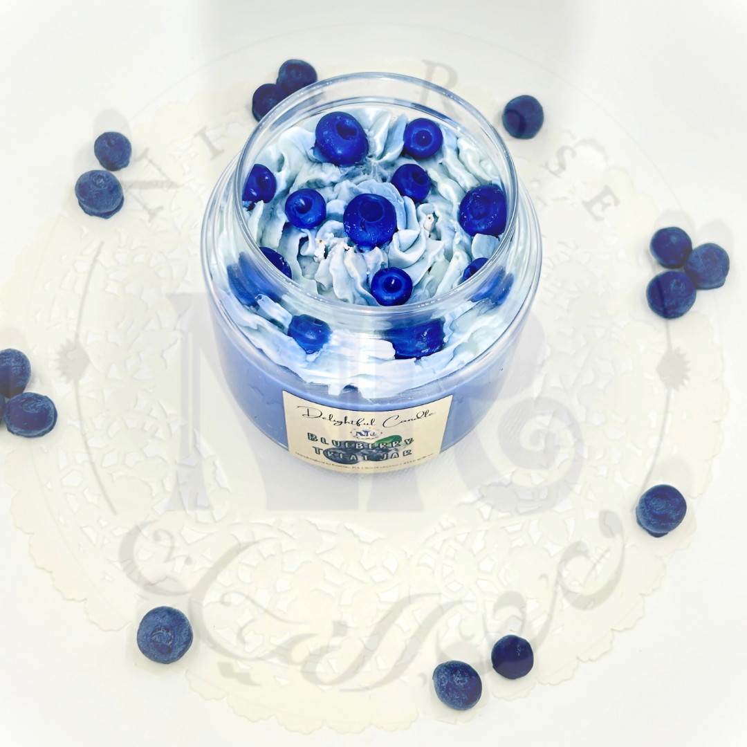 Delightful Blueberry Treat Jar Candle