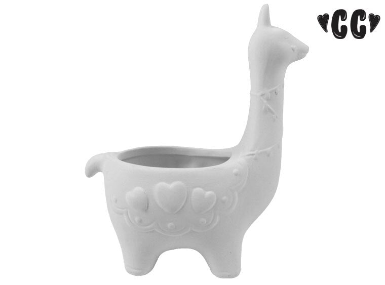 Llama Planter Bisqueware