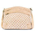 Three-Line Zipper Women's Cork Crossbody Bag