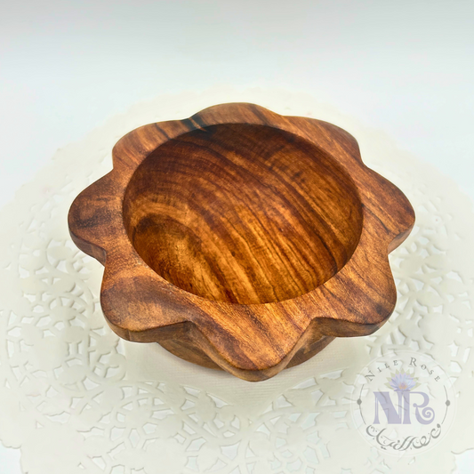 Flower Rosewood Bowl