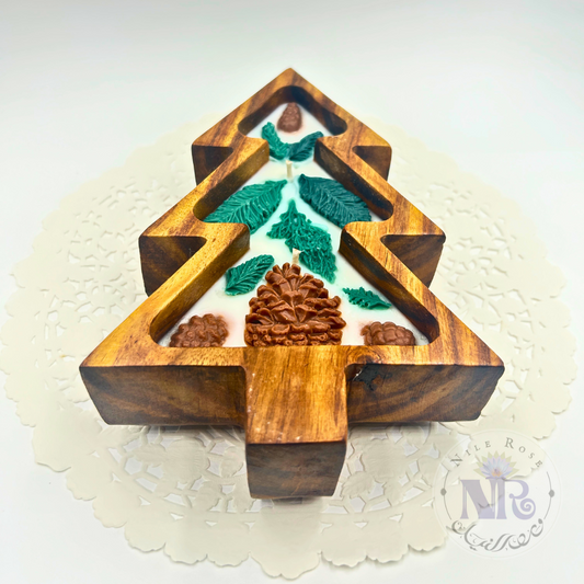 Pine Tree Rosewood Bowl Candle