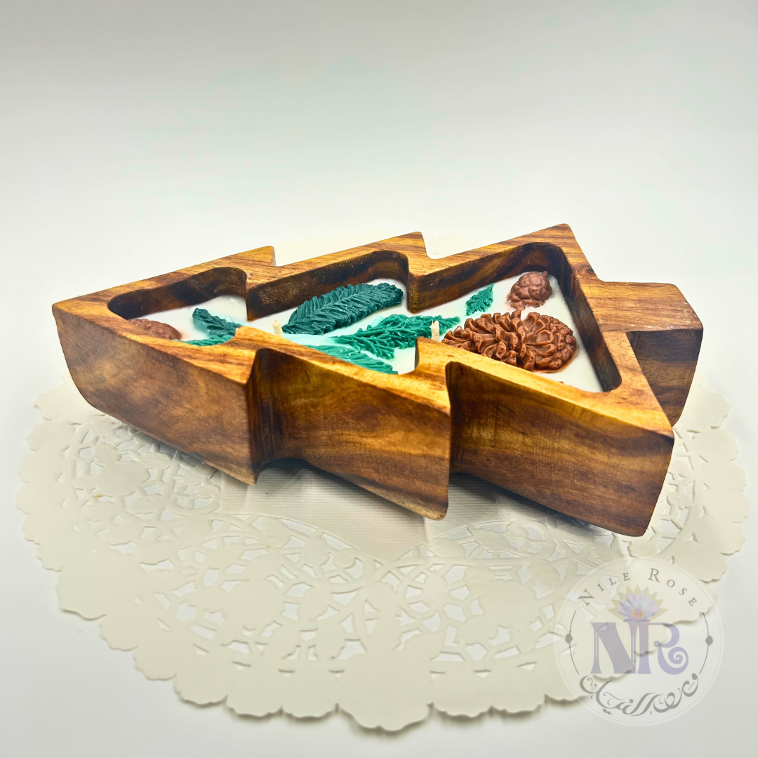Pine Tree Rosewood Bowl Candle