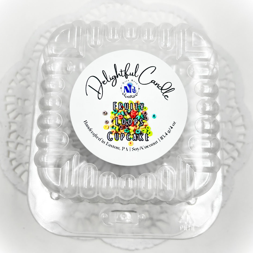 Fruity Loops Cupcake - Delightful Candle