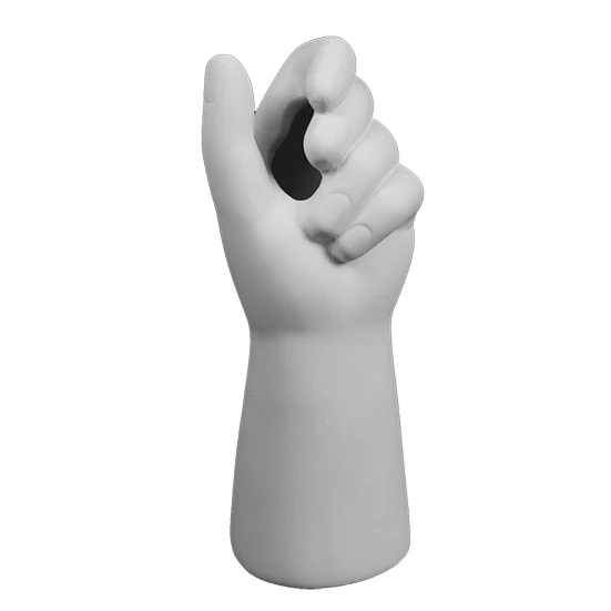 Hand Full Vase Bisqueware