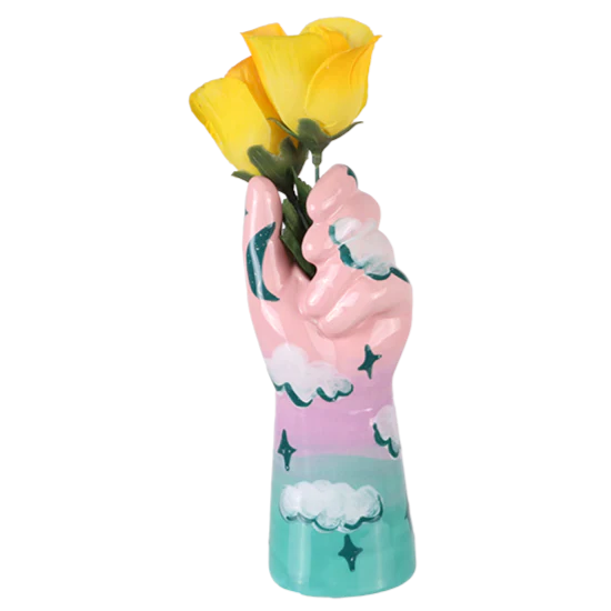 Hand Full Vase Bisqueware