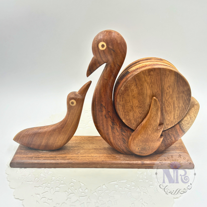 Mama Bird Coaster Set - Nile Rose Woodcraft