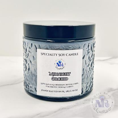 Midnight Orchid - Embossed Pure Soy Candle