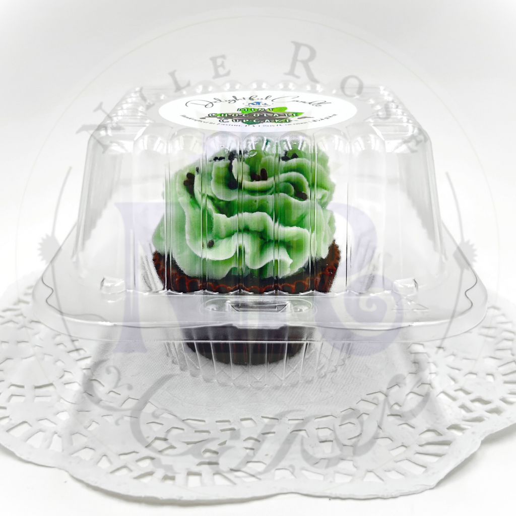 Delightful Mint Chocolate Cupcake Candle