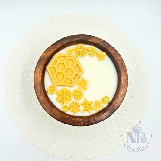 Circle Rosewood Bowl Candle