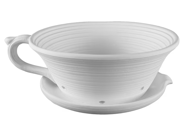 Stoneware Colander Bisqueware