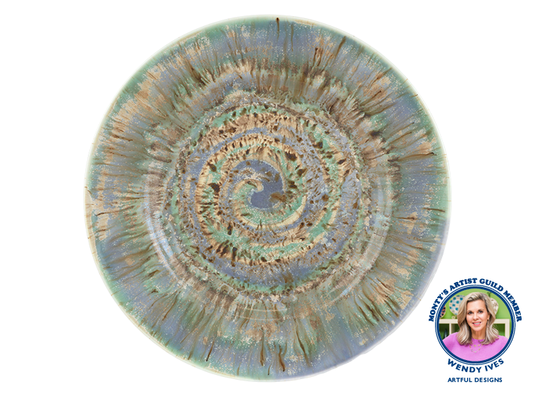 Stoneware Rim Dinner Plate Bisqueware