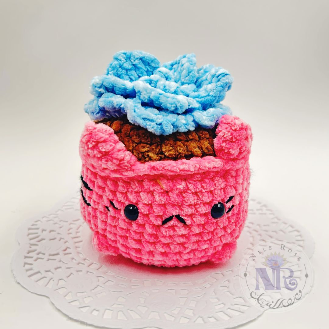 Succulent Kitty - Crochet Cuties