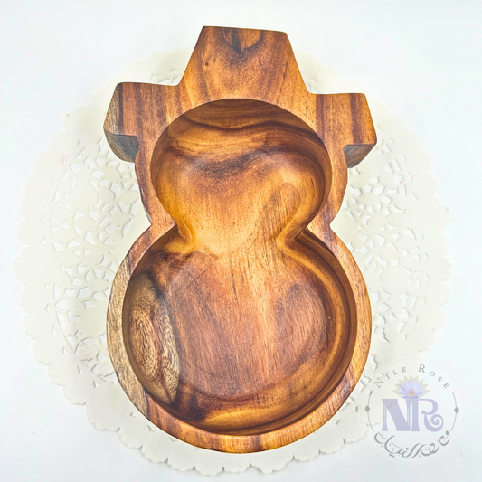 Snowman Rosewood Bowl