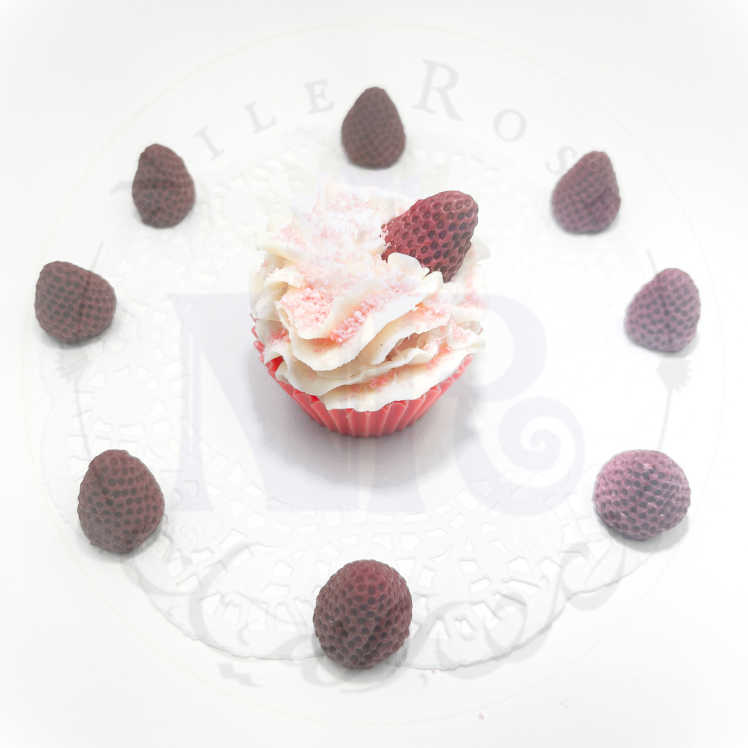 Strawberries & Cream Cupcake - Delightful Candle