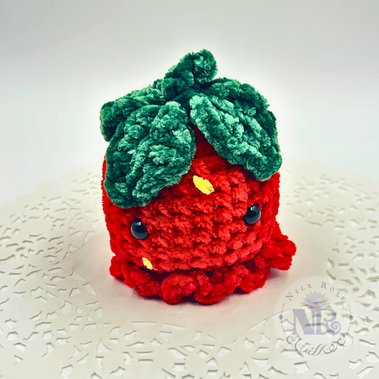 Strawberry Squid - Crochet Cuties