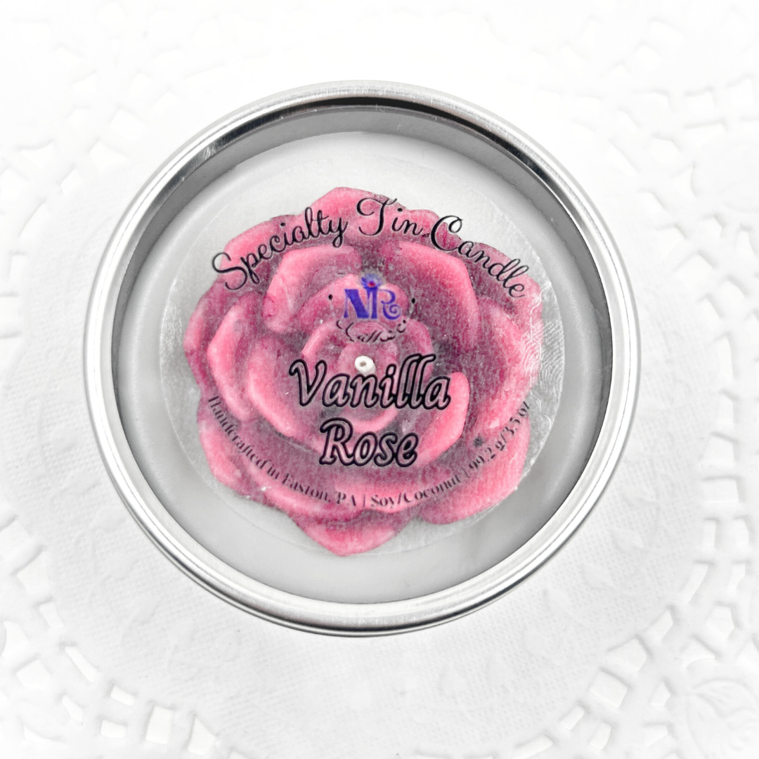 Vanilla Rose - Specialty Tin Candle