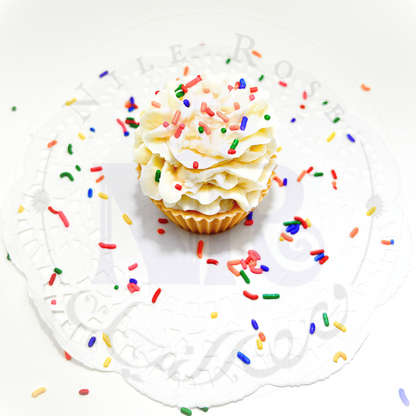 Vanilla Sprinkles Cupcake - Delightful Candle