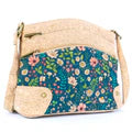 Three-Line Zipper Women's Cork Crossbody Bag