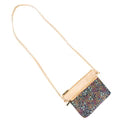 Floral Print Cork Crossbody Bag