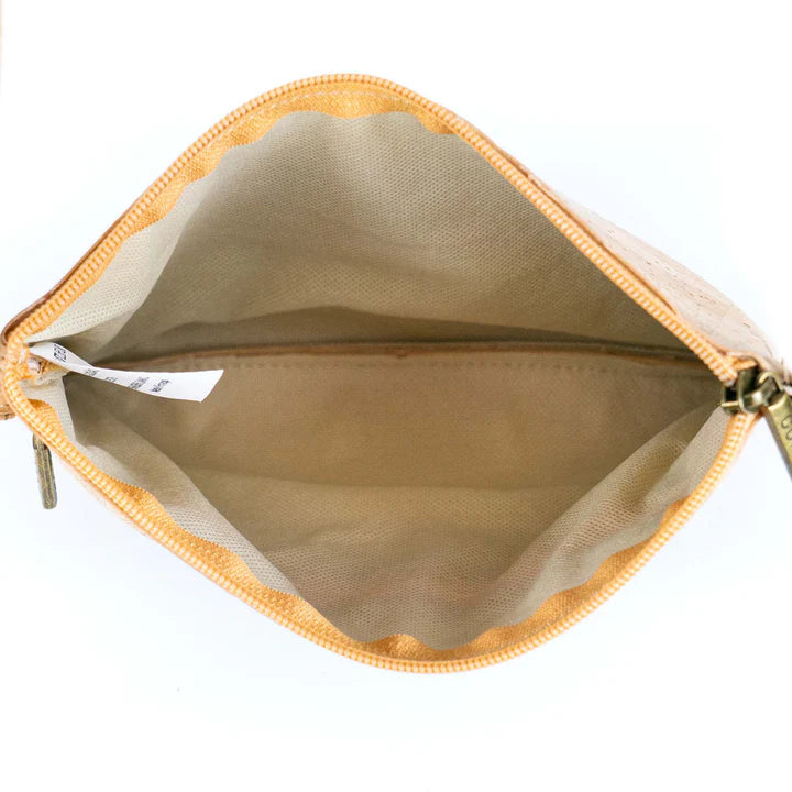 Butterfly & Floral Print Cork Crossbody Bag