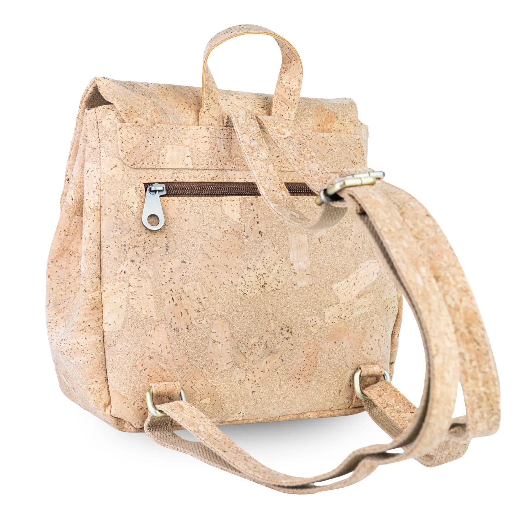 Nautral and floral Cork Backpack