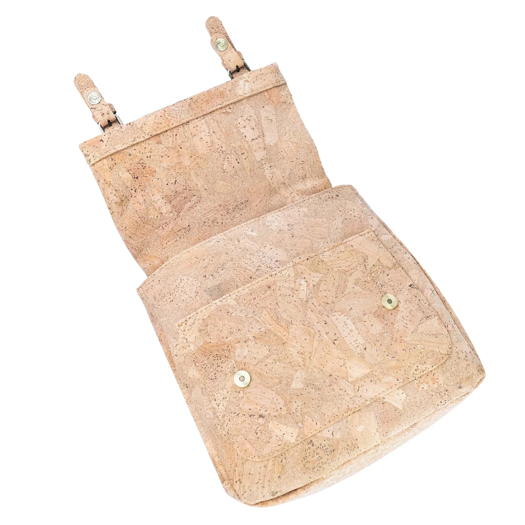 Nautral and floral Cork Backpack